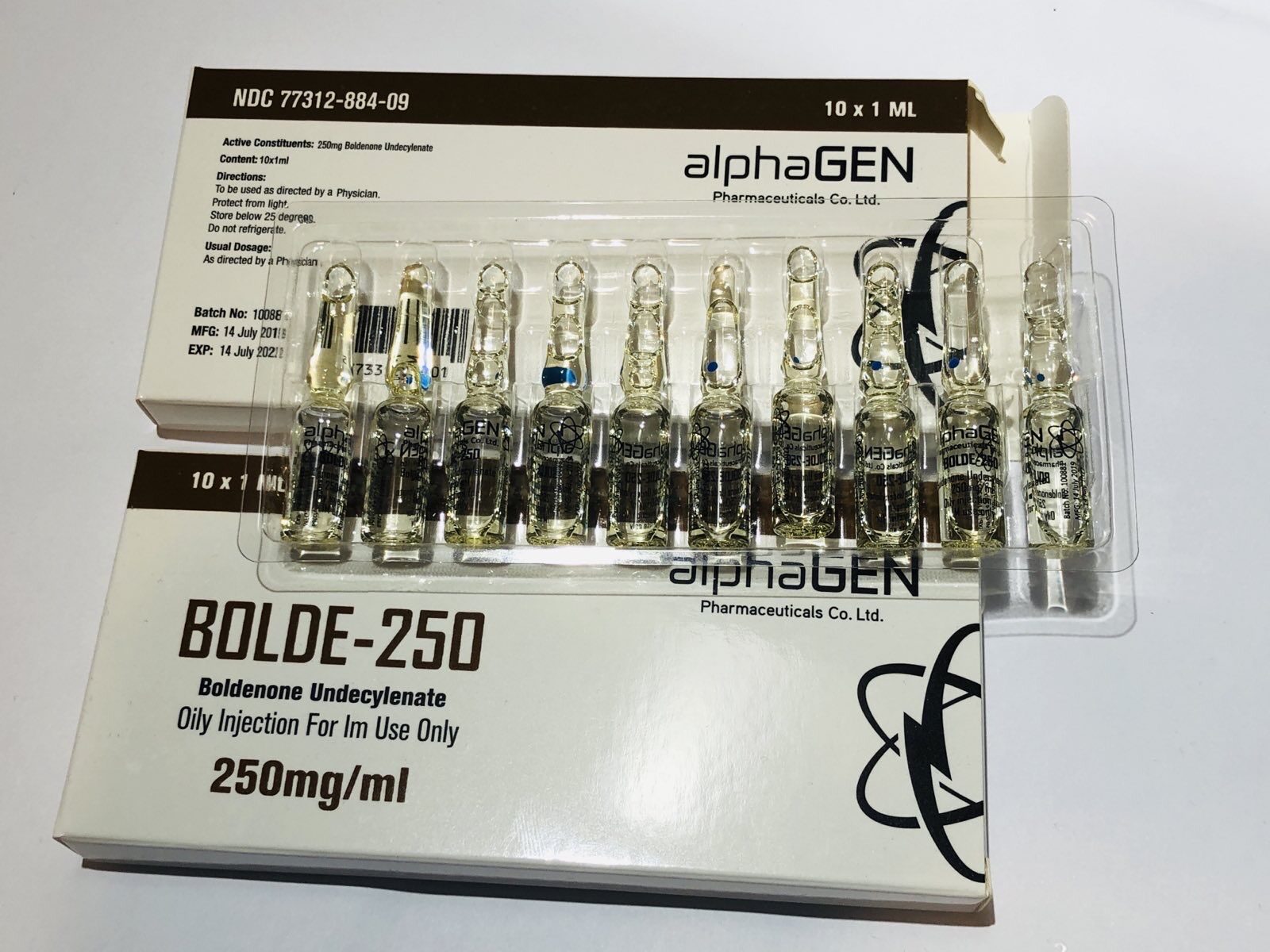 Bolde-250 AlphaGEN 10x1ml 250mg