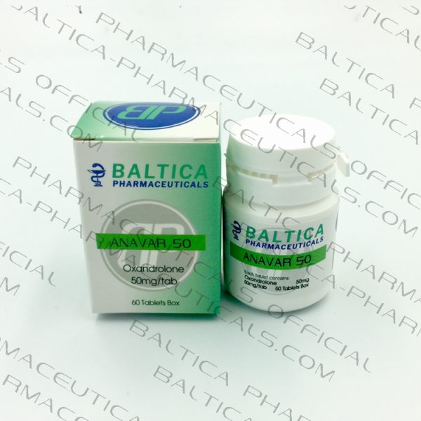 ANAVAR 50 (Oxandrolone) 60 Tablets Baltica Pharmaceuticals