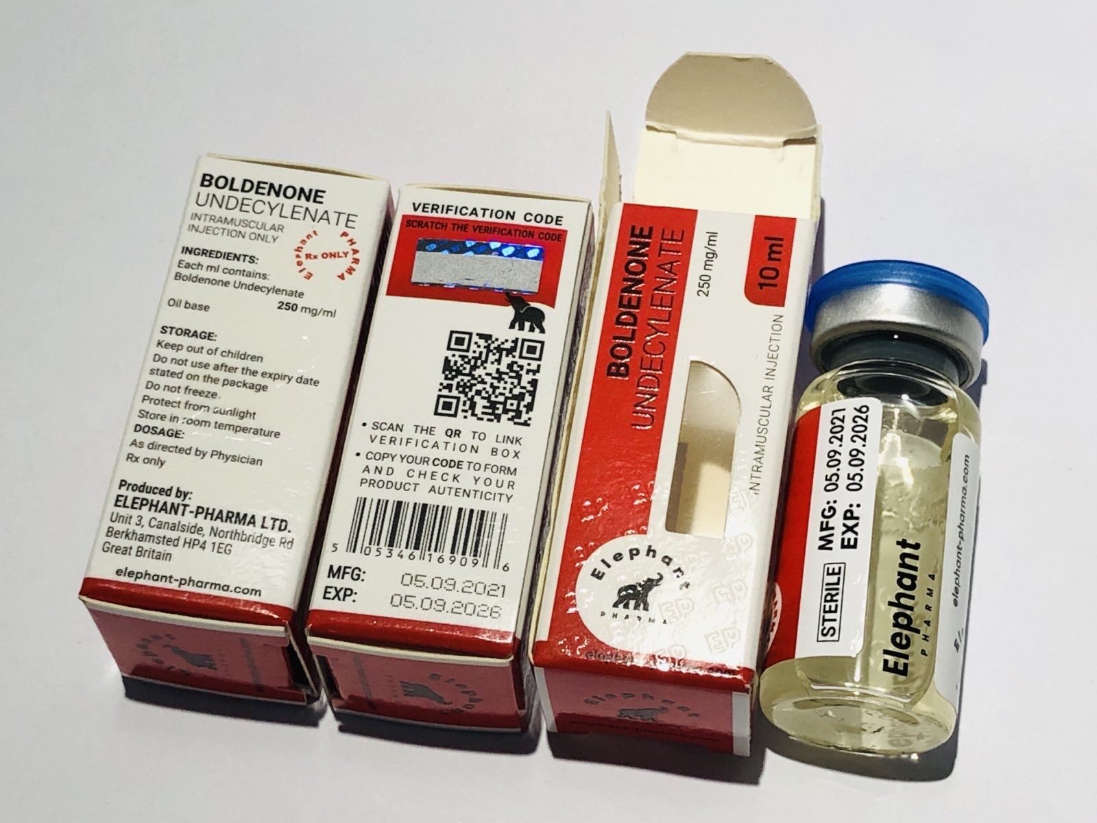 BOLDENONE UNDECYLENATE 10ml 250mg/ml Elephant Pharma