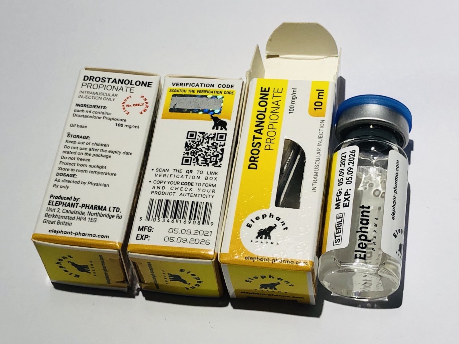 DROSTANOLONE PROPIONATE 10ml 100mg/ml Elephant Pharma