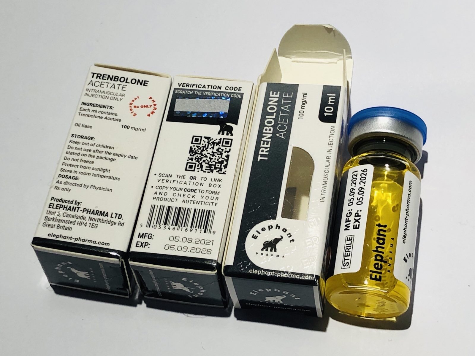 TRENBOLONE ACETATE 10ml 100mg/ml Elephant Pharma