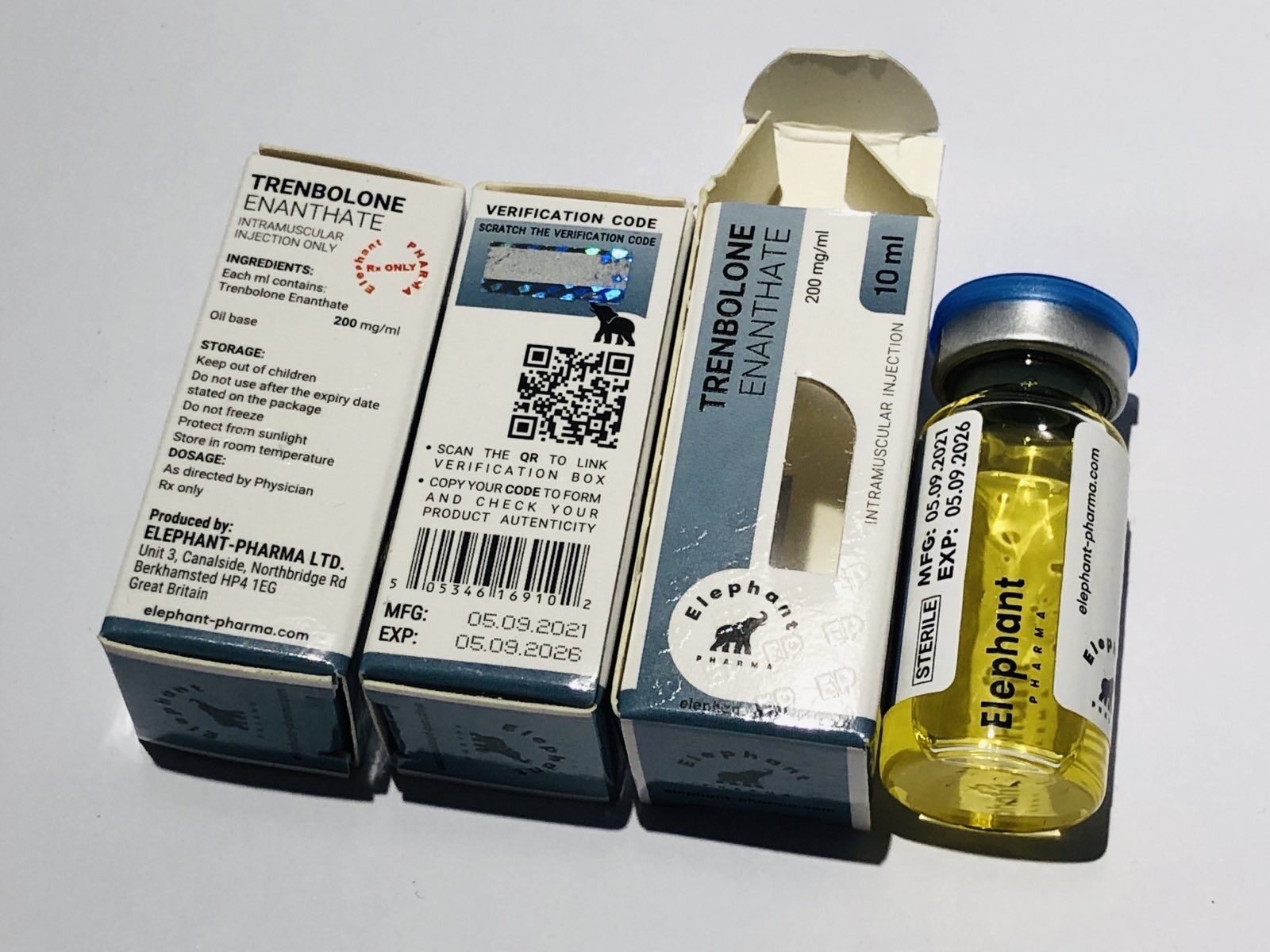TRENBOLONE ENANTHATE 10ml 200mg/ml Elephant Pharma