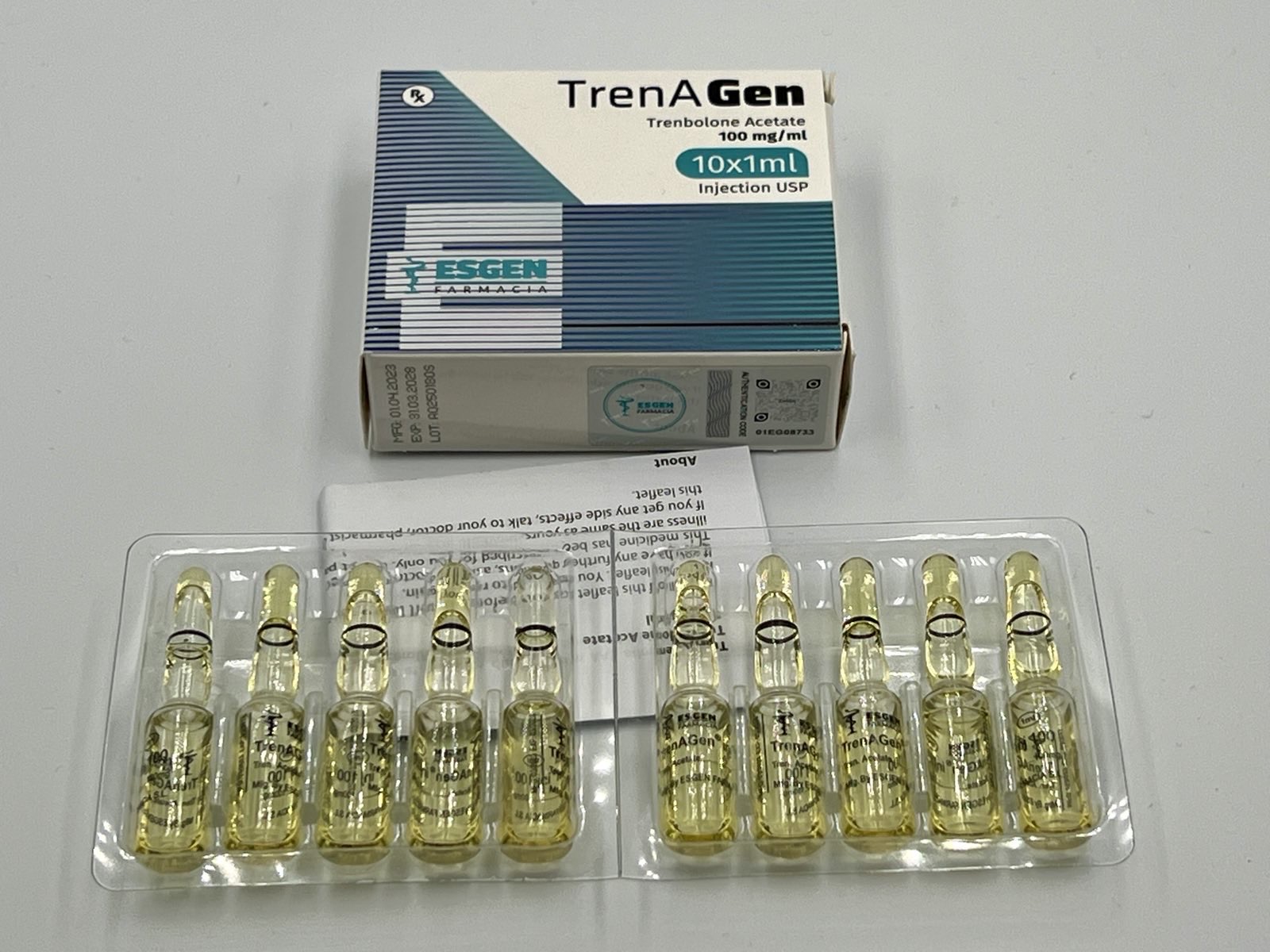 TrenAGen 100mg 10x1ml ESGEN Tren Ace